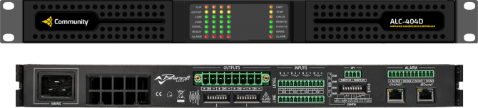 Biamp Community Community alc-404d, 4 canales x 400w + dsp y dante